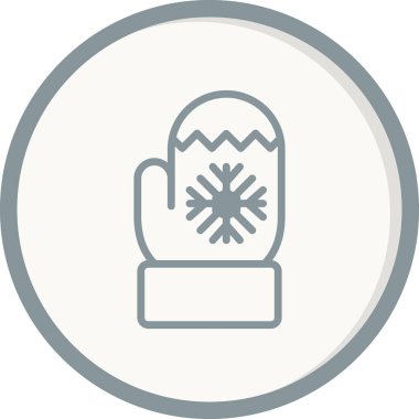 Modern vektör simgesini Mitten