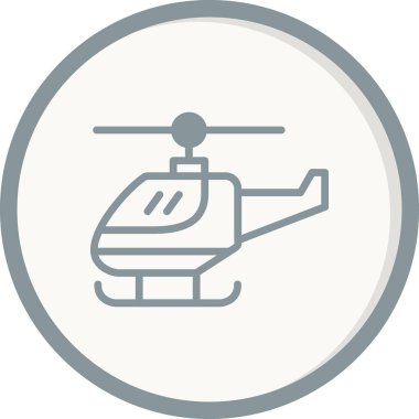 Helikopter modern vektör simgesi