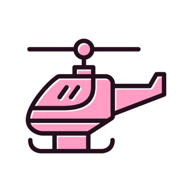 Helikopter modern vektör simgesi