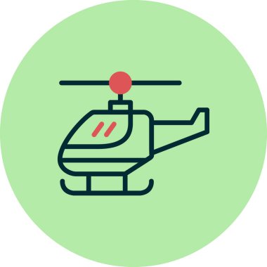 Helikopter modern vektör simgesi