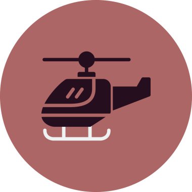 Helikopter modern vektör simgesi