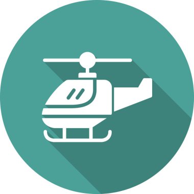 Helikopter modern vektör simgesi