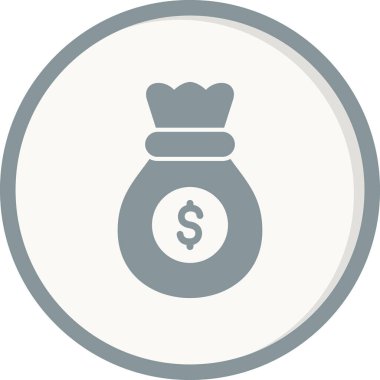 para çantası simgesi, vektör illüstrasyonu