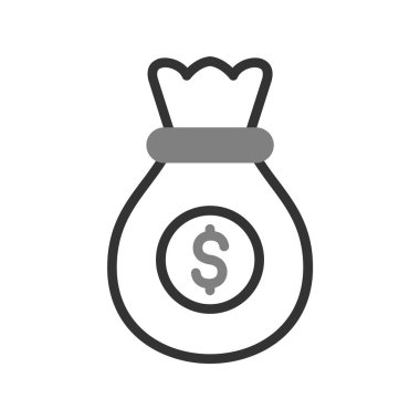 para çantası simgesi, vektör illüstrasyonu