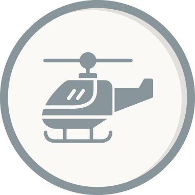 Helikopter modern vektör simgesi