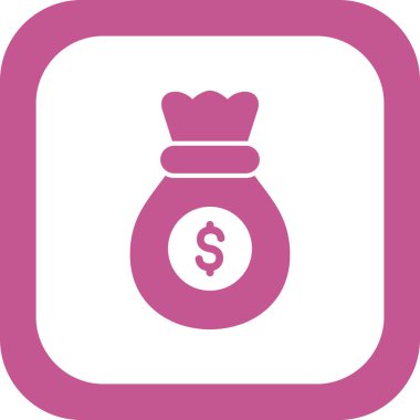 para çantası simgesi, vektör illüstrasyonu