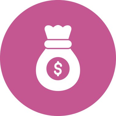 para çantası simgesi, vektör illüstrasyonu