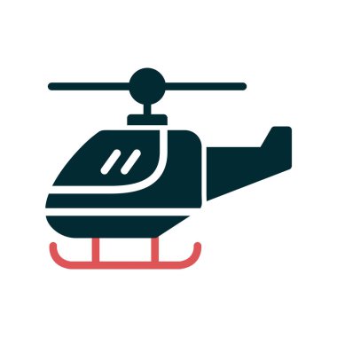 Helikopter modern vektör simgesi