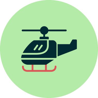 Helikopter modern vektör simgesi