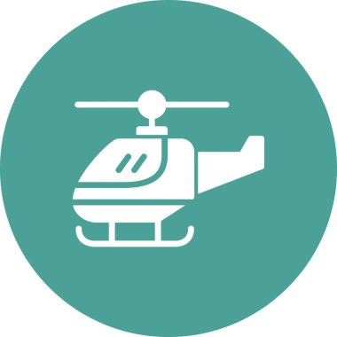 Helikopter modern vektör simgesi