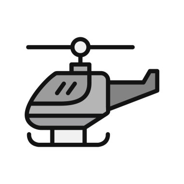 Helikopter modern vektör simgesi