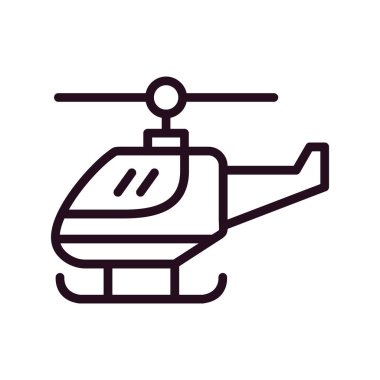 Helikopter modern vektör simgesi