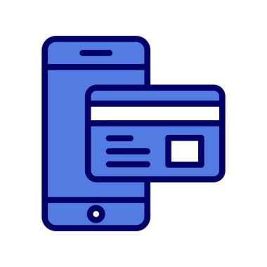 çevrimiçi ödeme vektörü simgesi