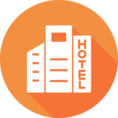 Otel simgesi vektör illüstrasyonu