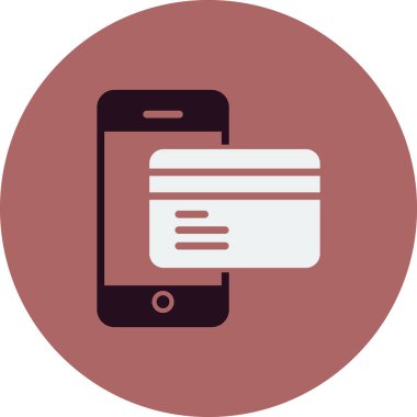 çevrimiçi ödeme vektörü simgesi