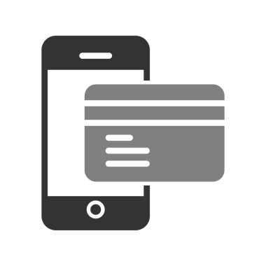 çevrimiçi ödeme vektörü simgesi