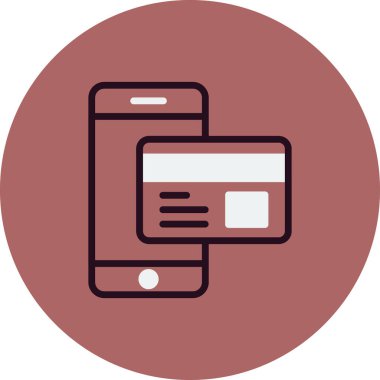 çevrimiçi ödeme vektörü simgesi