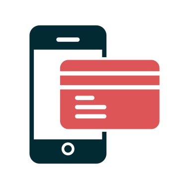 çevrimiçi ödeme vektörü simgesi