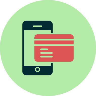 çevrimiçi ödeme vektörü simgesi