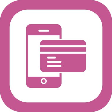 çevrimiçi ödeme vektörü simgesi