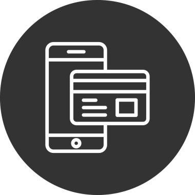 çevrimiçi ödeme vektörü simgesi