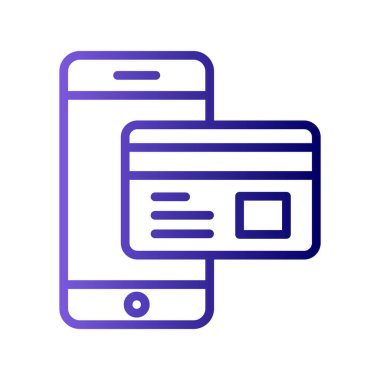 çevrimiçi ödeme vektörü simgesi