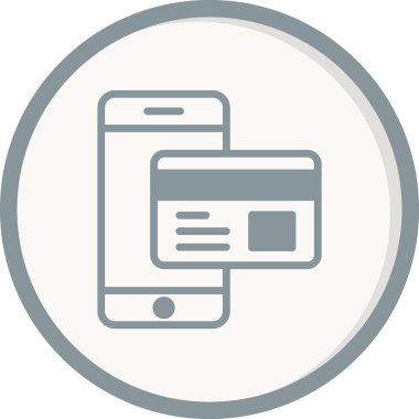 çevrimiçi ödeme vektörü simgesi