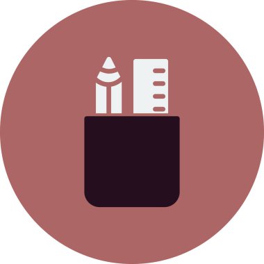 kalem case vektör simgesi