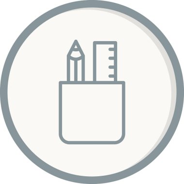 kalem case vektör simgesi