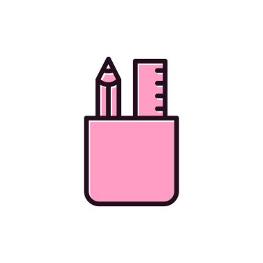 kalem case vektör simgesi