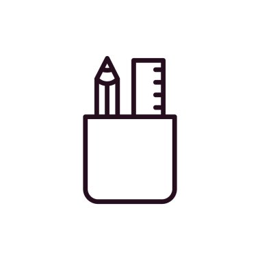 kalem case vektör simgesi