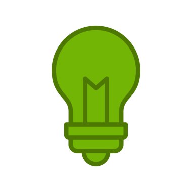 fikir vektör çizimi, ampul işareti