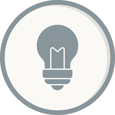 fikir vektör çizimi, ampul işareti