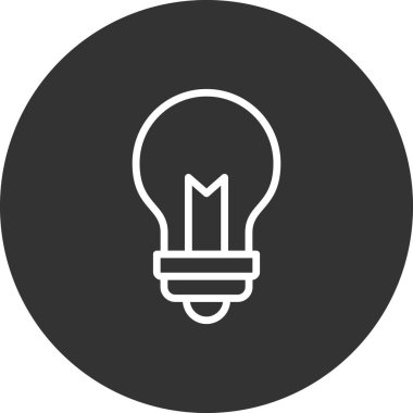 fikir vektör çizimi, ampul işareti