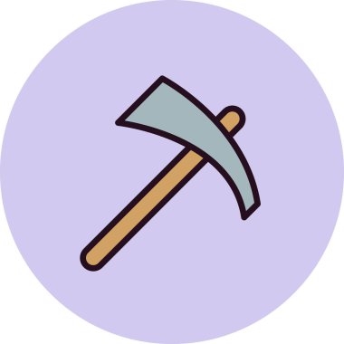 Çekiç simgesinin vektör illüstrasyonu