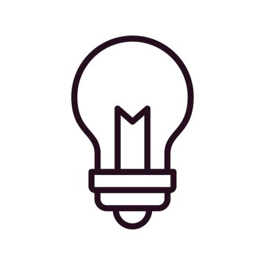 fikir vektör çizimi, ampul işareti