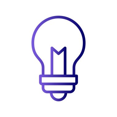 fikir vektör çizimi, ampul işareti