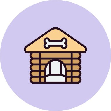 Kennel modern vektör simgesi