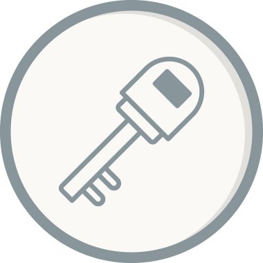 Anahtar simgesi vektör illüstrasyonu