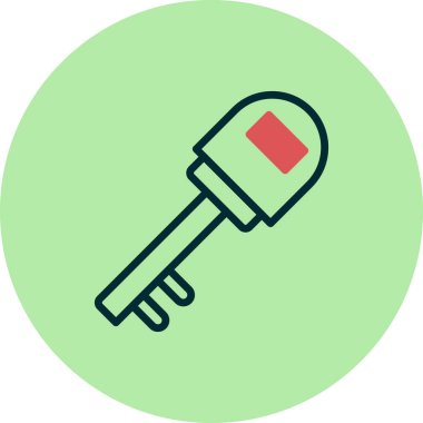 Anahtar simgesi vektör illüstrasyonu