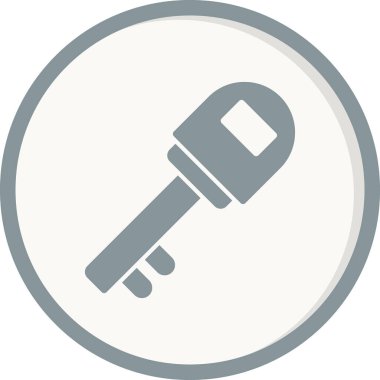 Anahtar simgesi vektör illüstrasyonu