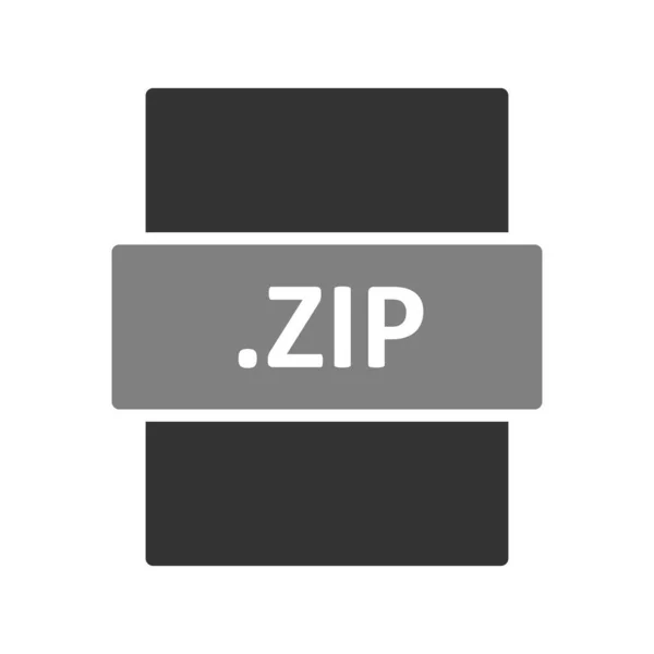 Zip Diseño Icono Formato Archivo Ilustración Vectorial Eps10 Gráfico — Vector de stock