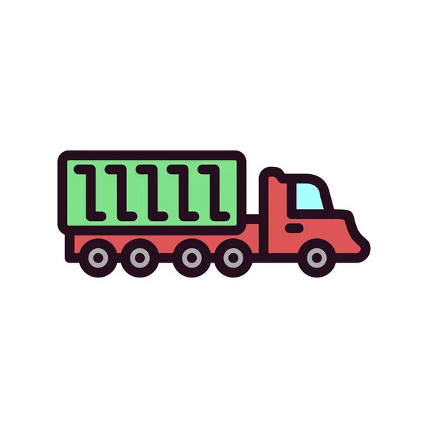 Truck Modern Icon Vector Illustration —  Vetores de Stock