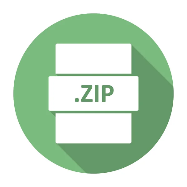 Zip Diseño Icono Formato Archivo Ilustración Vectorial Eps10 Gráfico — Vector de stock