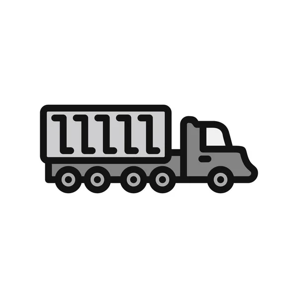Truck Modern Icon Vector Illustration - Stok Vektor