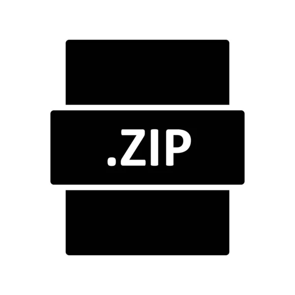 Zip Diseño Icono Formato Archivo Ilustración Vectorial Eps10 Gráfico — Vector de stock