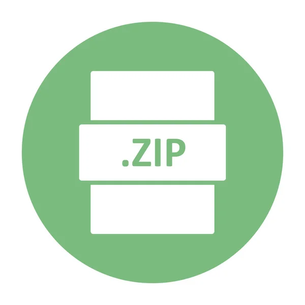 Zip File Format Icon Design Vector Illustration Eps10 Graphic — Stock Vector