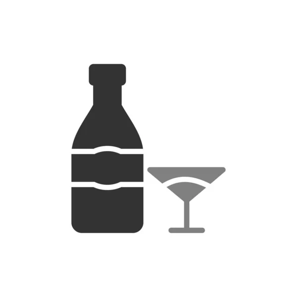 Icône Champagne Illustration Vectorielle — Image vectorielle