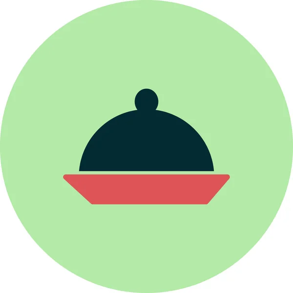 Abendessen Vektor Symbol Illustration — Stockvektor