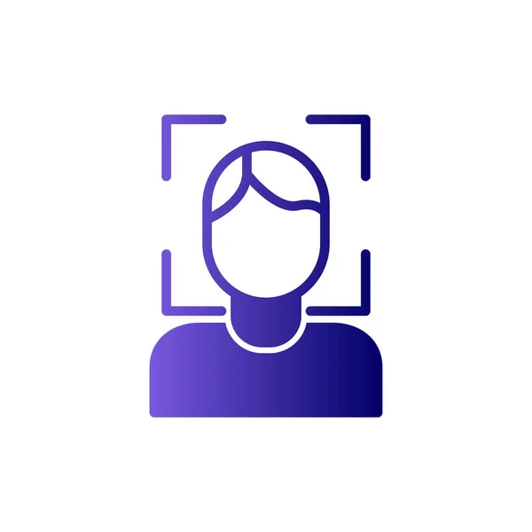 Face Scanner Modern Vector Icon — Stock Vector